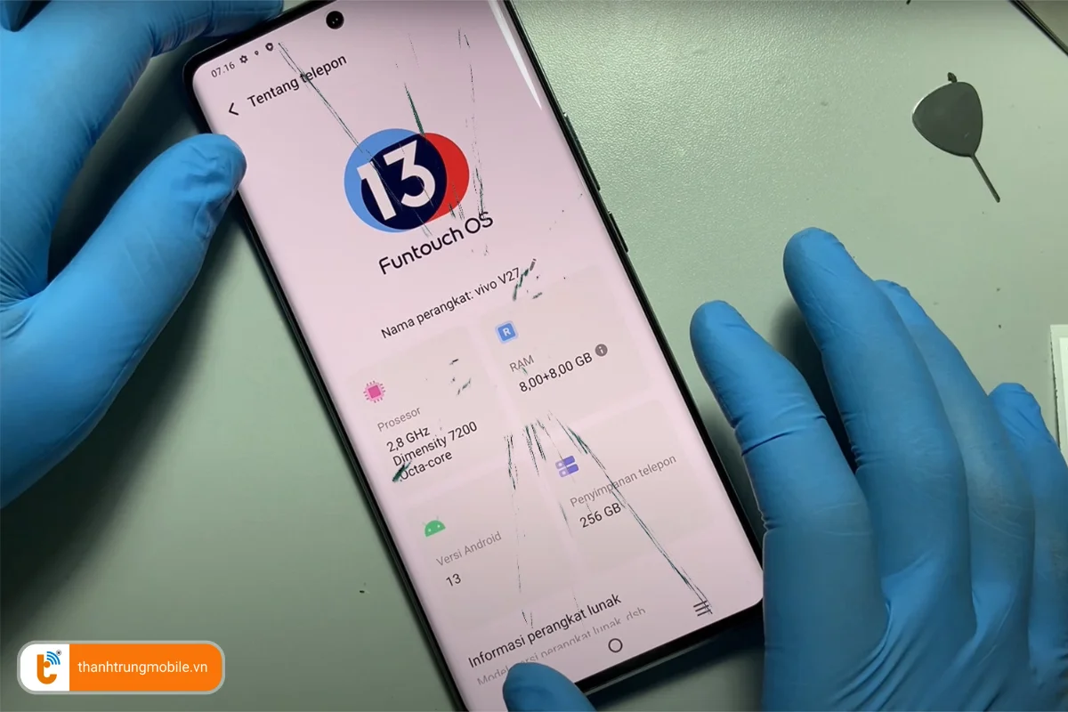 Dấu hiệu cần ép kính Vivo V27 ngay