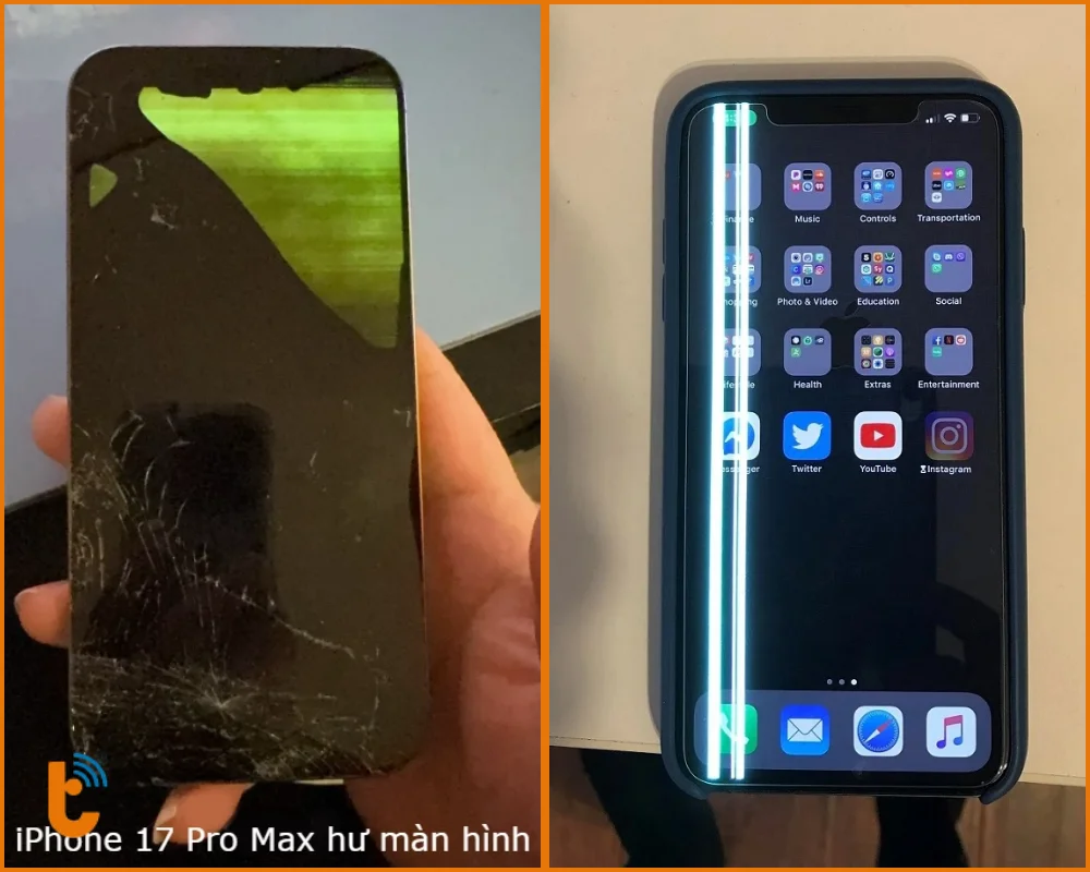 Dấu hiệu cần thay màn hình iPhone 17 Plus