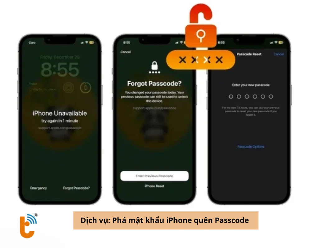 Nếu gặp khó khăn khi thực hiện khôi phục iPhone bạn hãy tìm đến dịch vụ mở khóa
