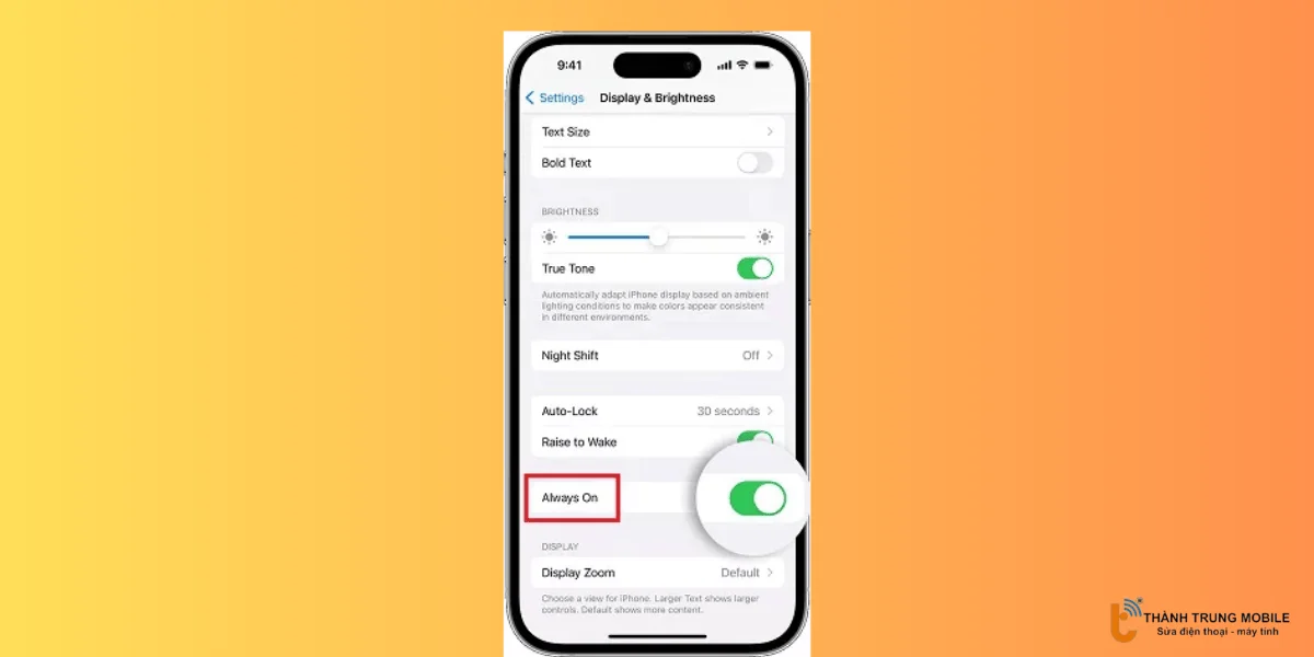Điều chỉnh cài đặt Always On Display