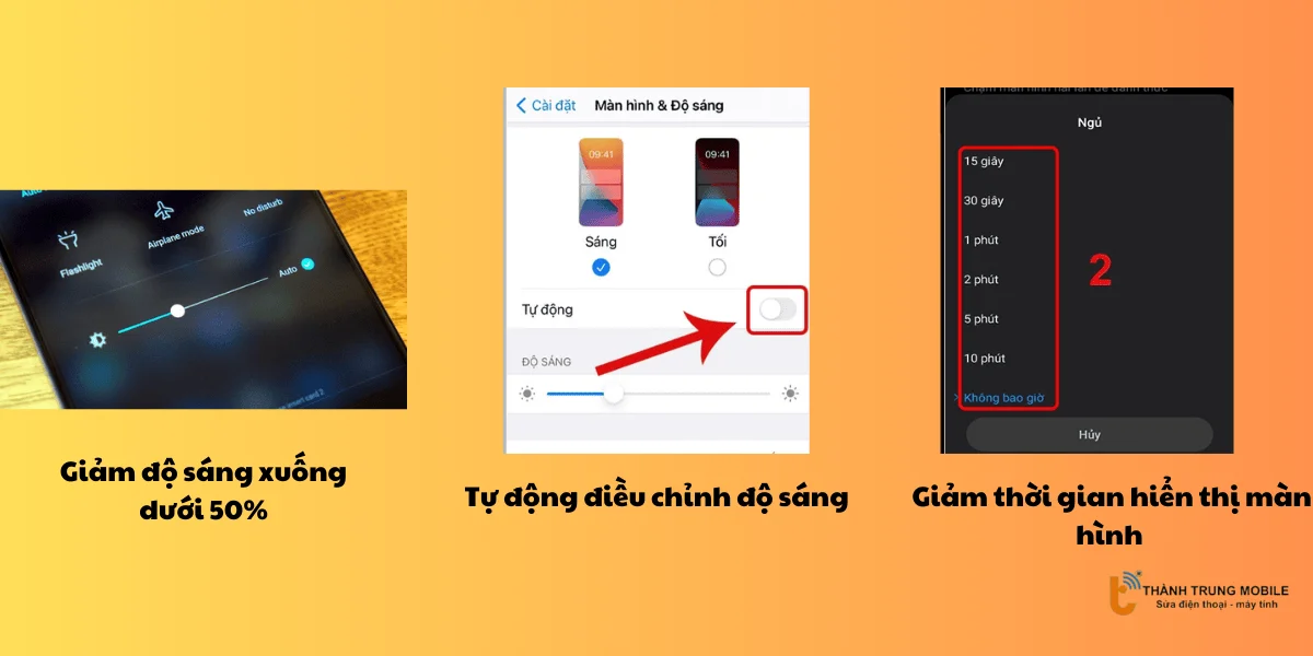Điều chỉnh cài đặt màn hình