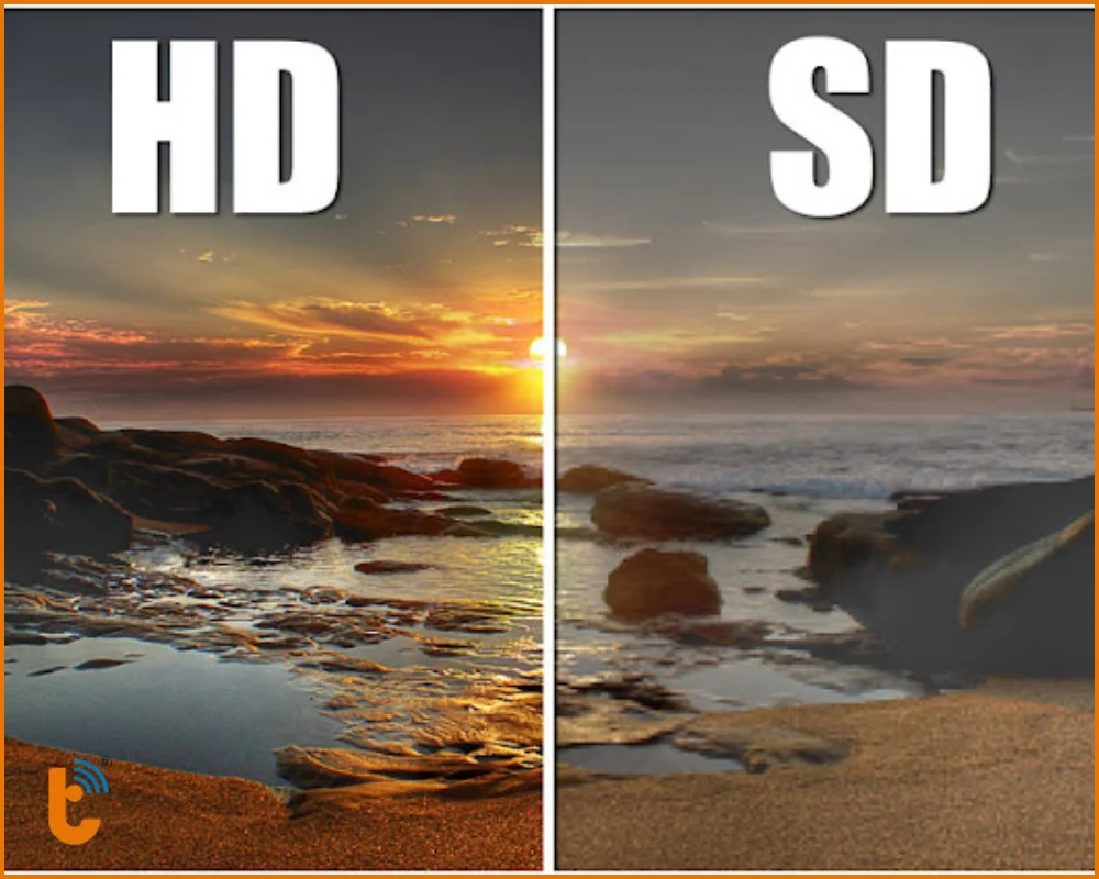Độ phân giải HD so với chuẩn cũ SD