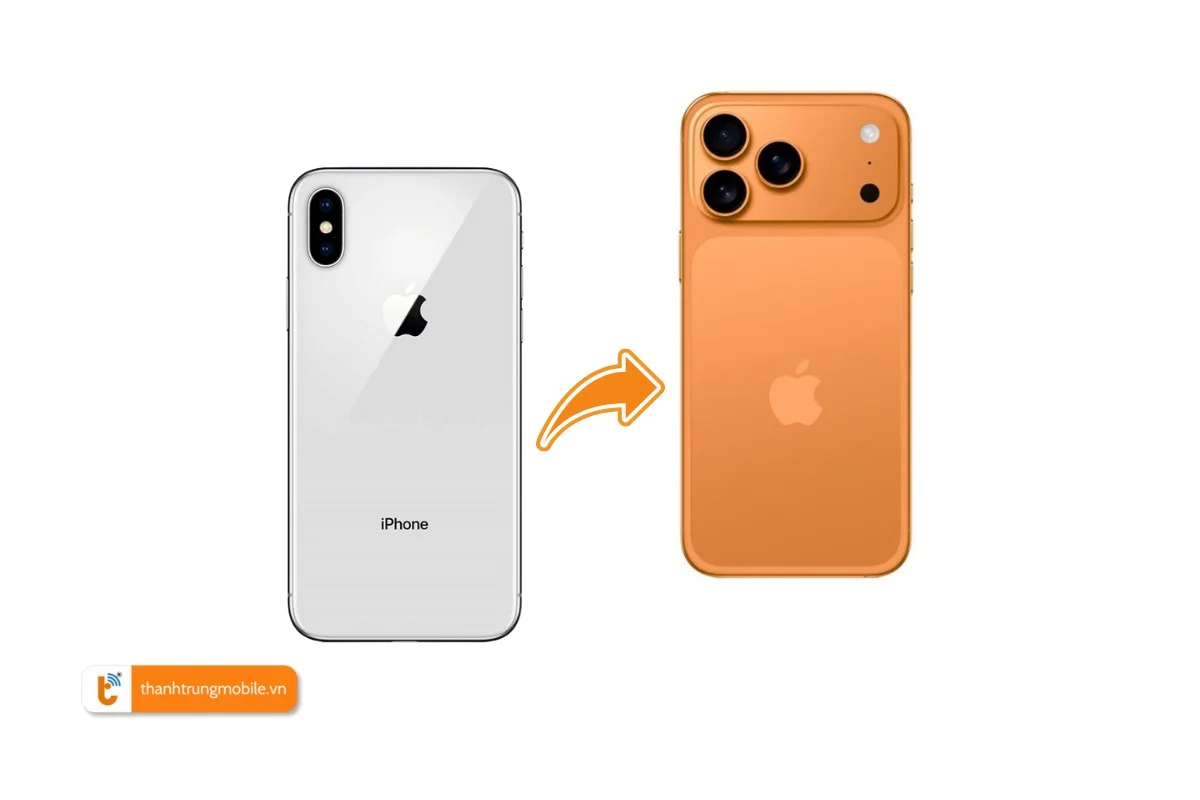 Độ vỏ iPhone X lên 17 Pro