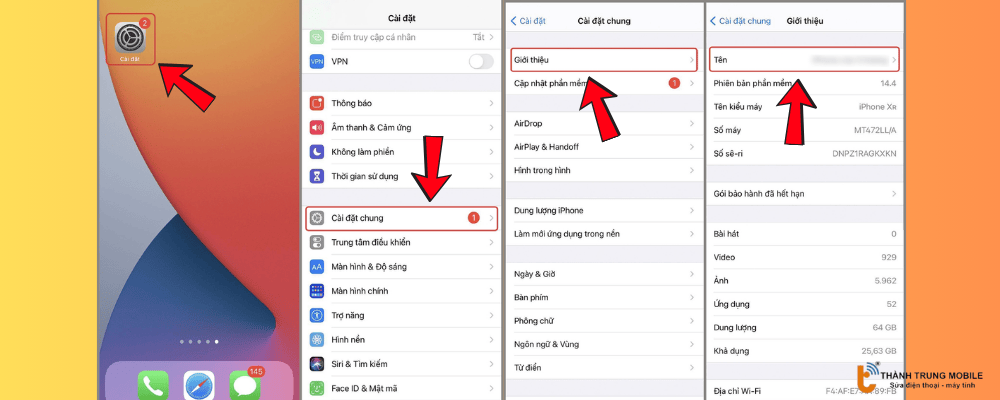 Đổi tên Wifi trên iPhone
