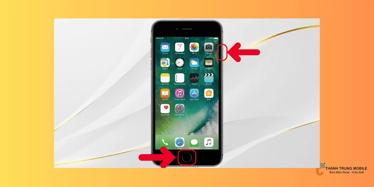 Đối với iPhone 6s và các dòng cũ hơn