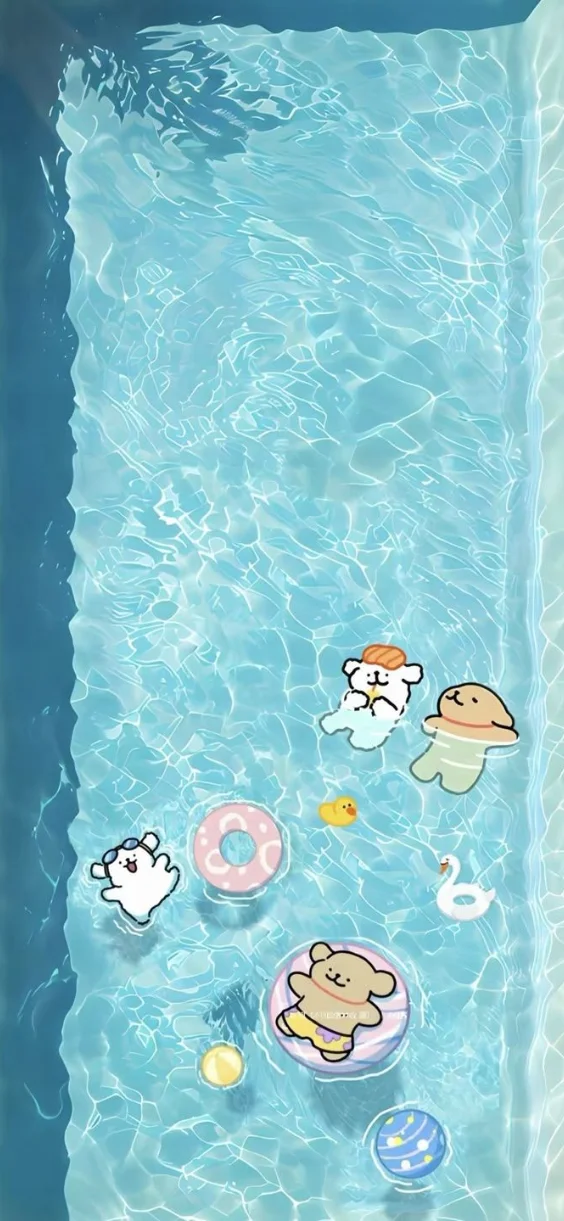 Động vật cute tại bể bơi