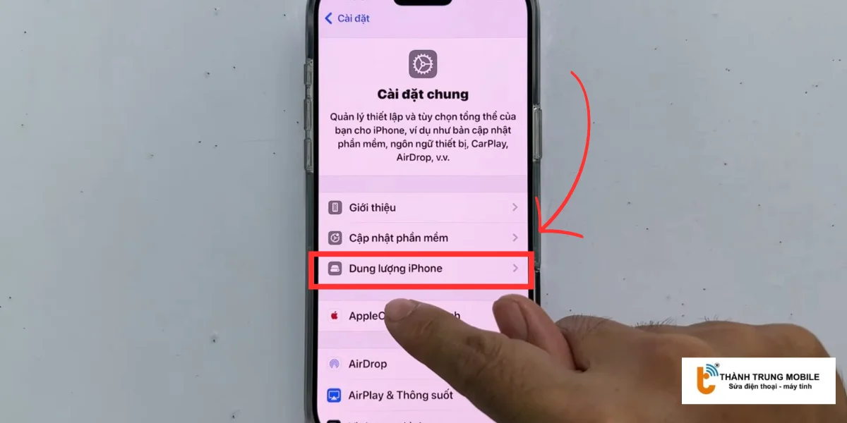 Chọn dung lượng iPhone