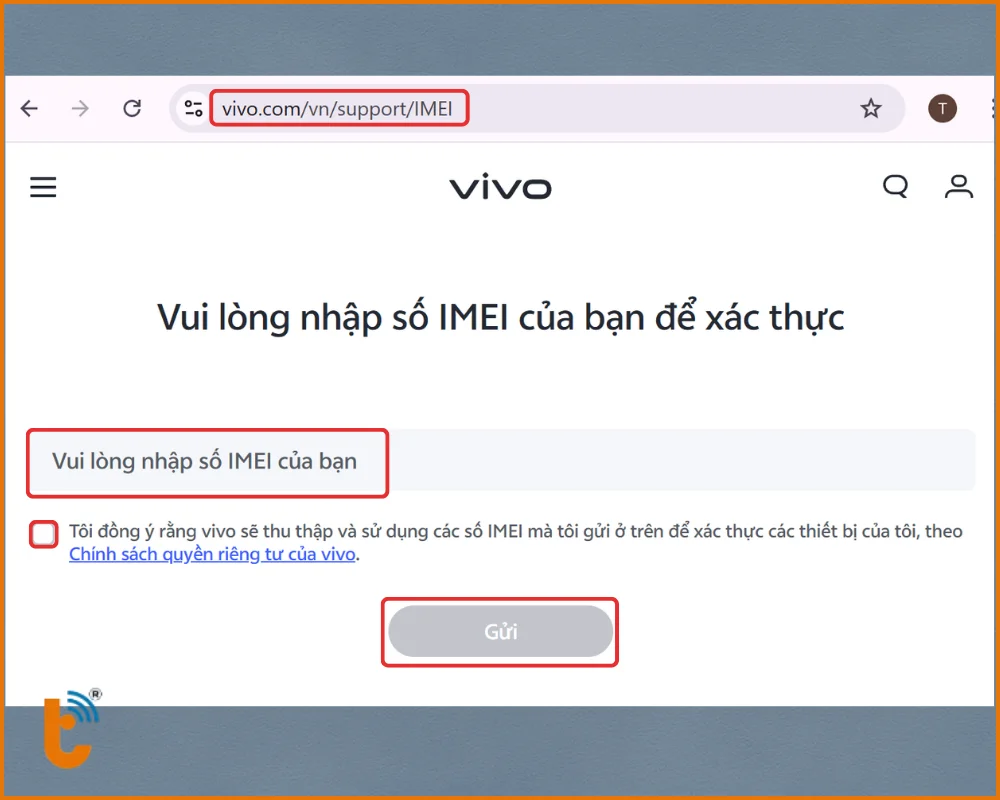 Dùng mã check IMEI Vivo trên website chính hãng để biết thông tin bảo hành
