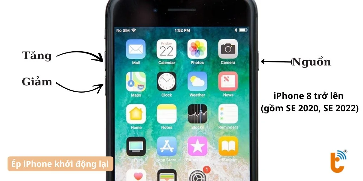 Ép iPhone khởi động lại