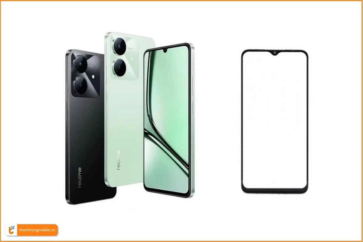 Ép kính Realme Note 60X chuyên nghiệp, lấy ngay