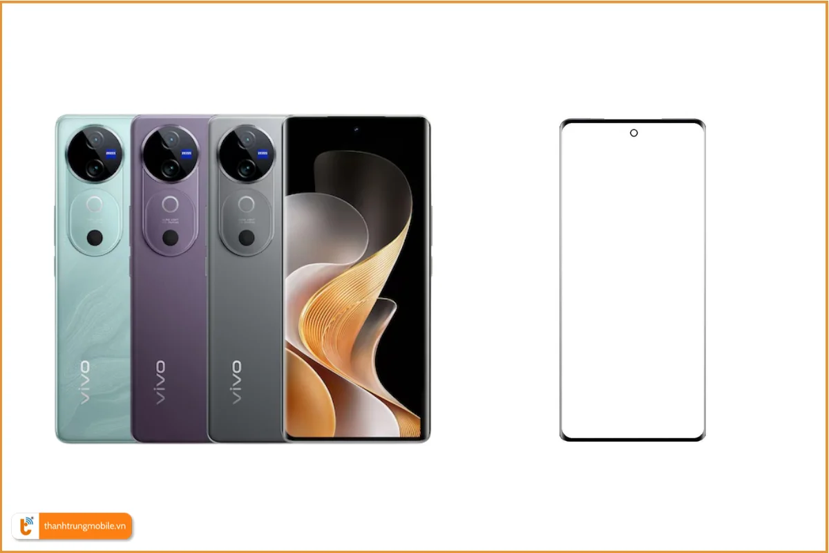 Ép kính Vivo V40 chuẩn đẹp, giá rẻ