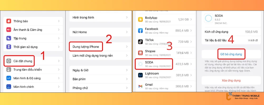 Giải phóng bộ nhớ trên thiết bị