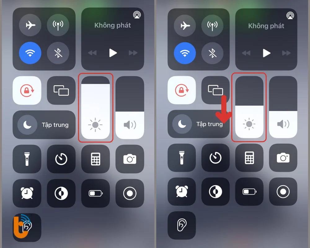 Giảm độ sáng thủ công thay vì để auto