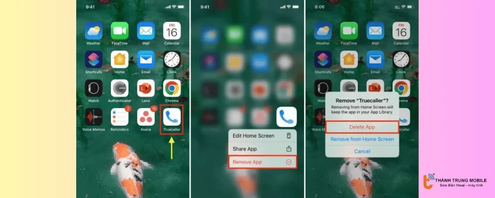 Gỡ bỏ ứng dụng gây lỗi trên iPhone