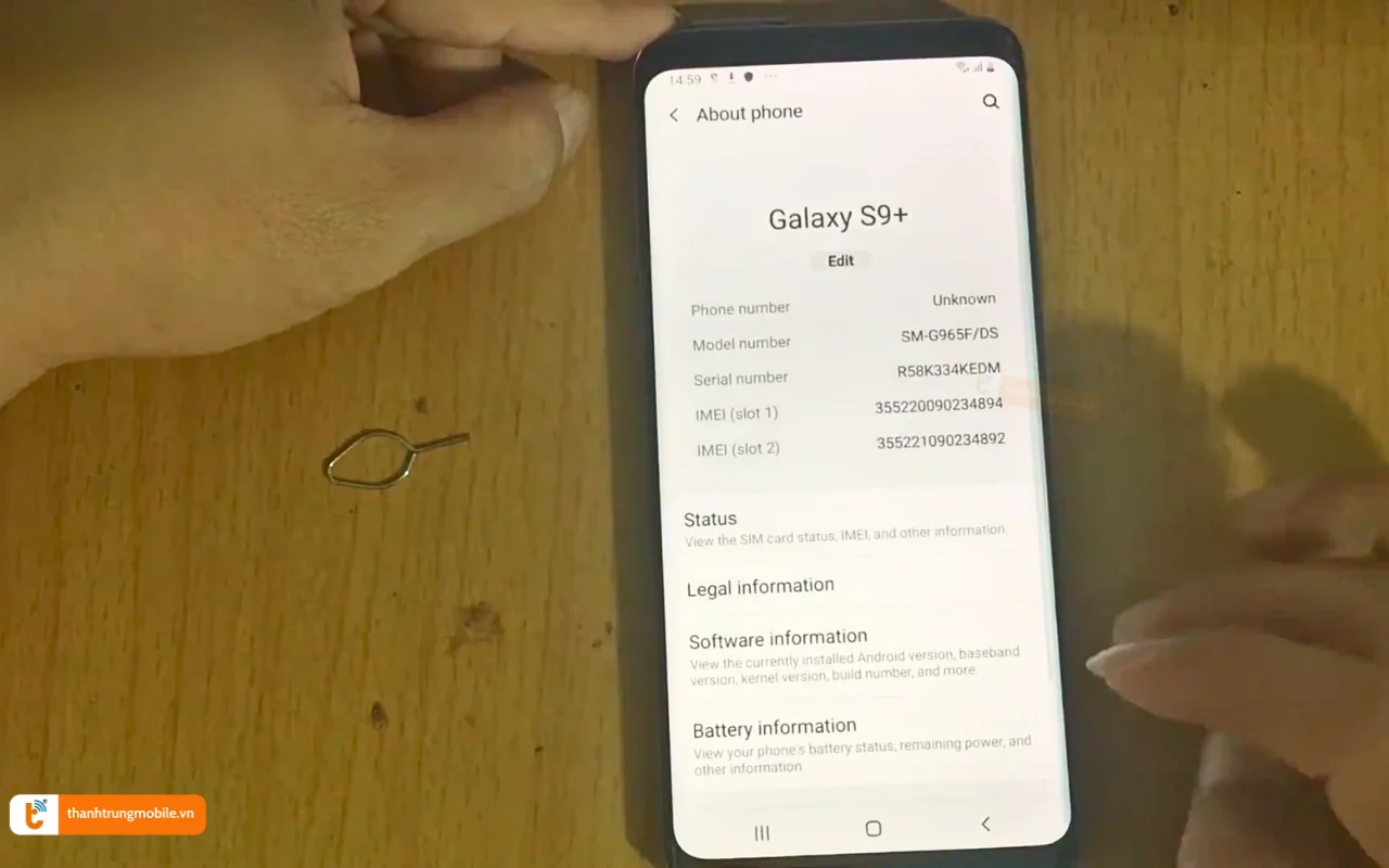 Gỡ bỏ xác minh tài khoản Google Samsung S9 Series
