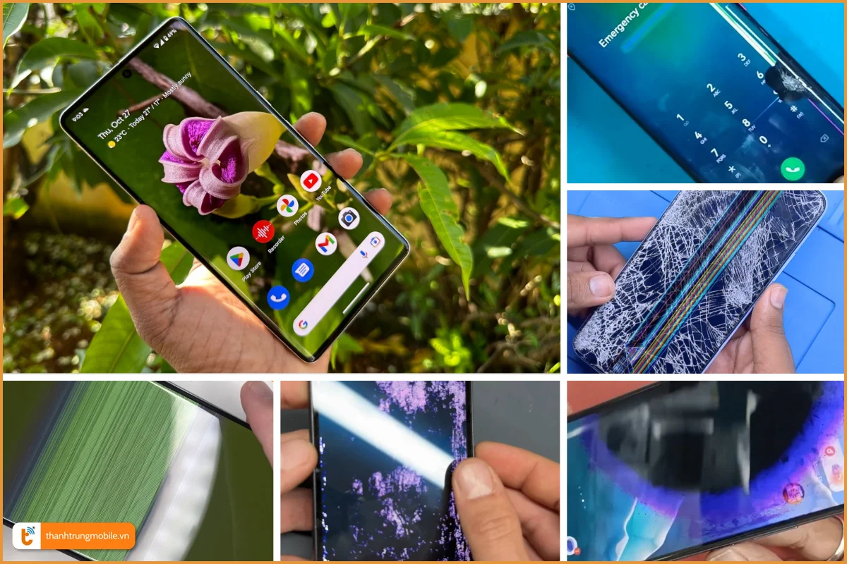 Google Pixel 7 Pro và các lỗi màn hình thường gặp