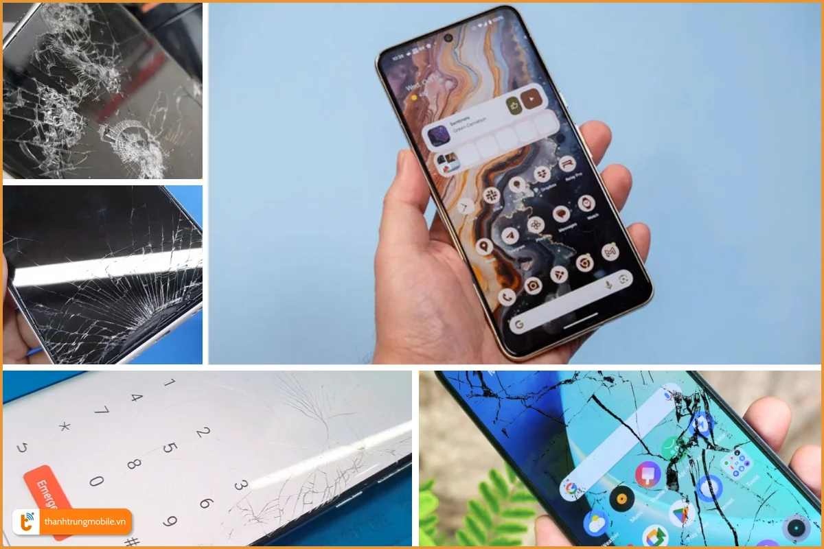 Google Pixel 8 Pro và các dấu hiệu bể vỡ mặt kính thường gặp