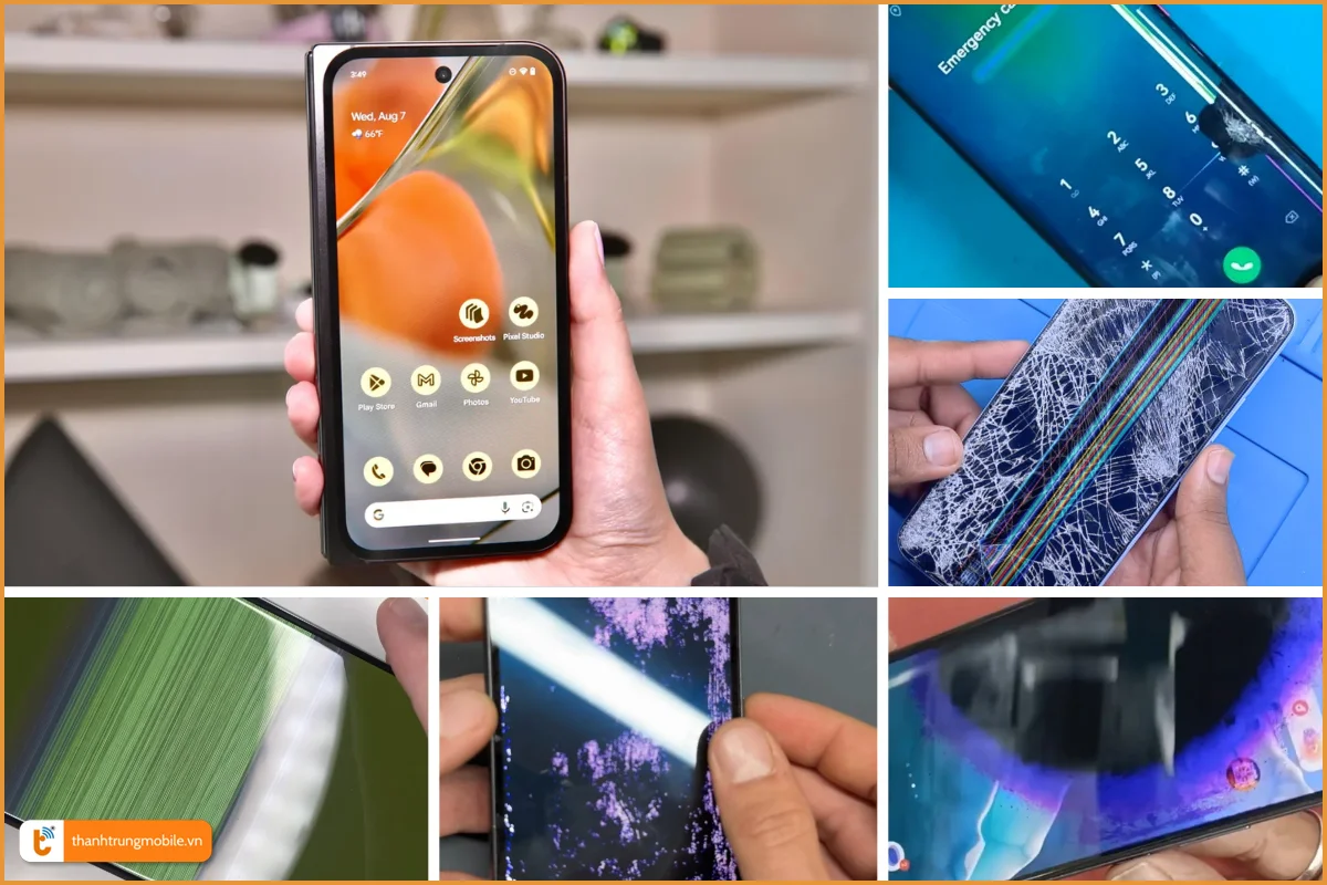Google Pixel 9 Pro Fold và các lỗi màn hình thường gặp
