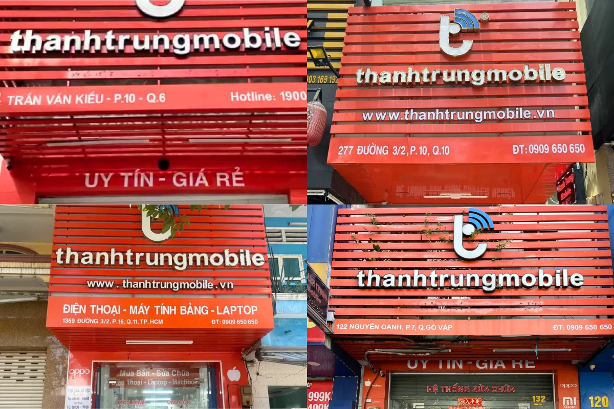 hình 4 chi nhánh ngang