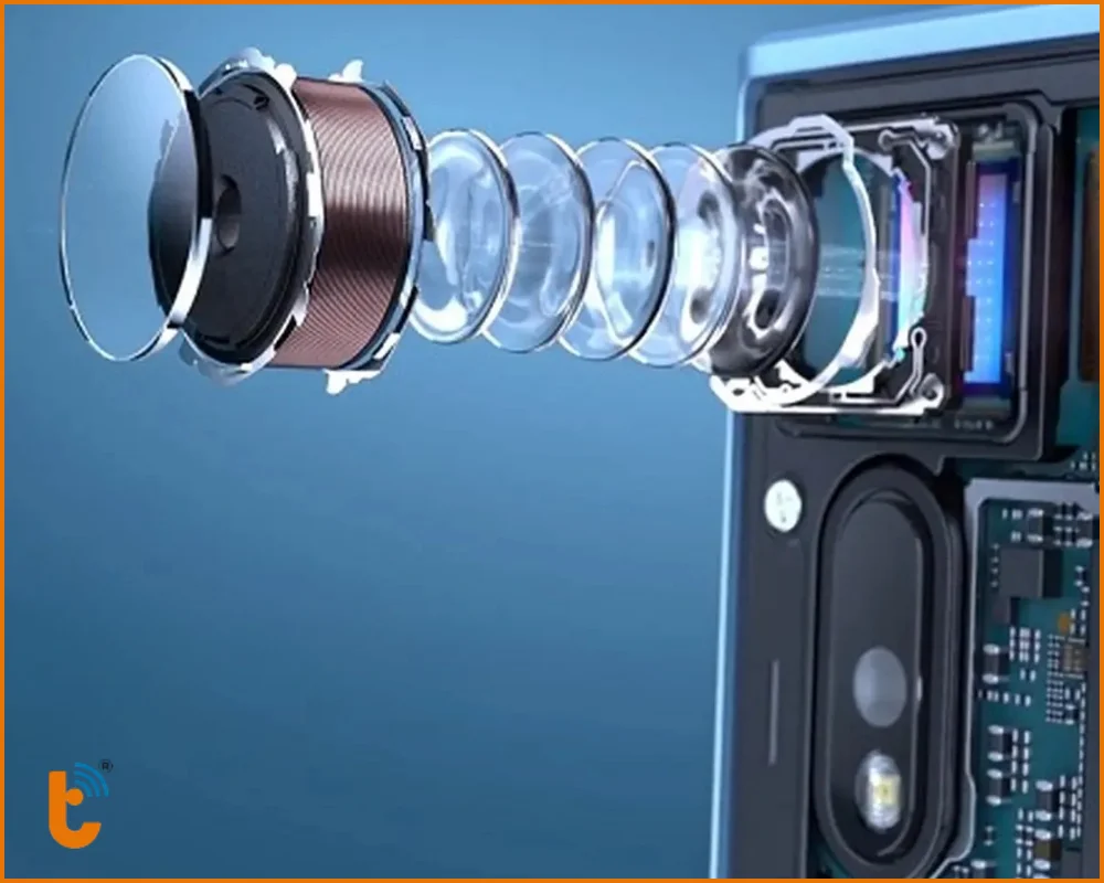 Hình ảnh cấu tạo camera của điện thoại với khả năng Zoom quang học