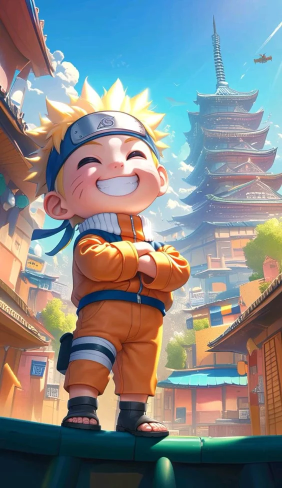 Hình nền Naruto chibi siêu đáng yêu 10