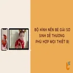 Bộ hình nền bé gái sơ sinh dễ thương phù hợp mọi thiết bị