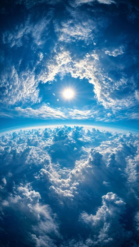 Hình nền bầu trời xanh ngát 10