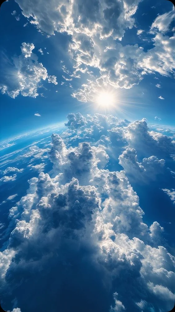 Hình nền bầu trời xanh ngát 9