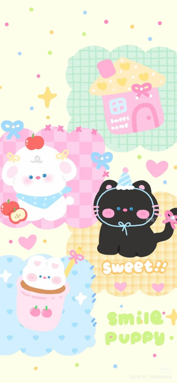 Hình nền chó mèo cute