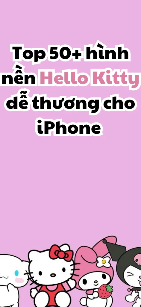 Hình nền hello kitty cho iPhone