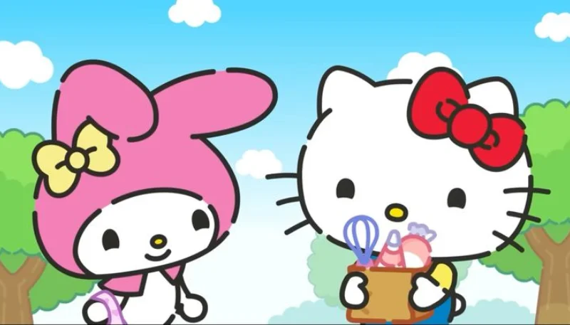 Hình nền Hello Kitty cùng bạn bè 2