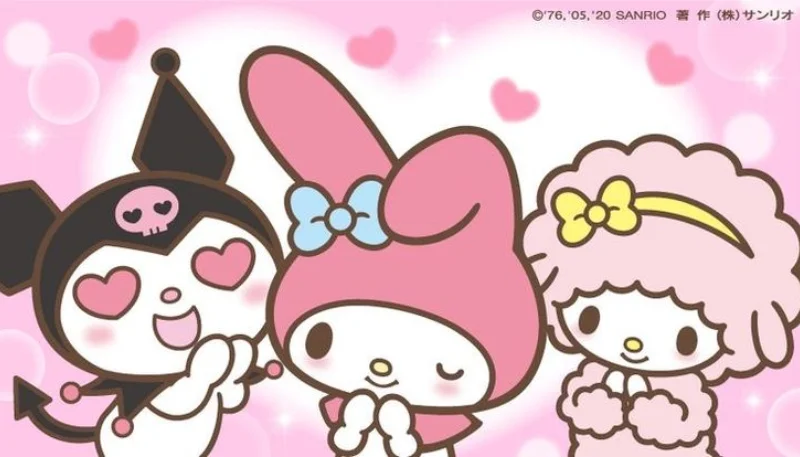 Hình nền Hello Kitty cùng bạn bè 10