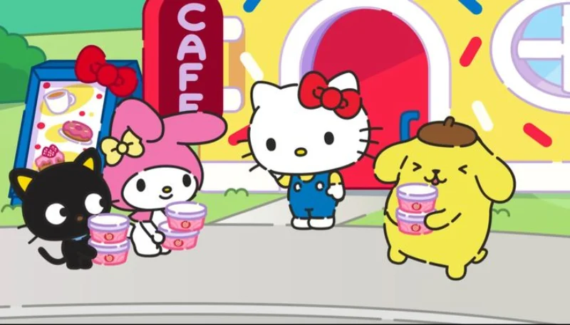 Hình nền Hello Kitty cùng bạn bè 14