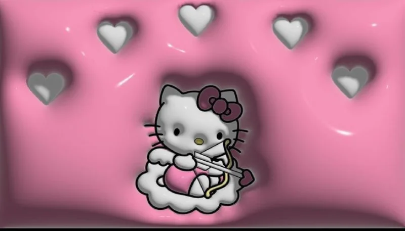 Hình nền Hello Kitty 3D sắc nét 1