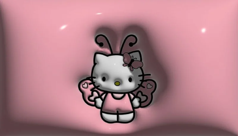 Hình nền Hello Kitty 3D sắc nét 3