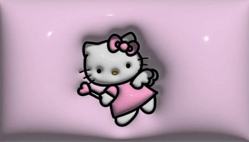 Hình nền Hello Kitty 3D sắc nét 4