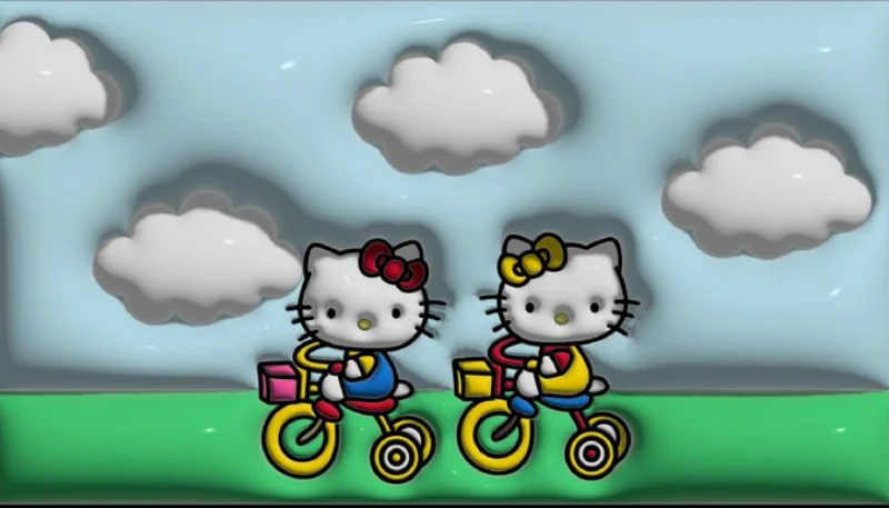 Hình nền Hello Kitty 3D sắc nét 5