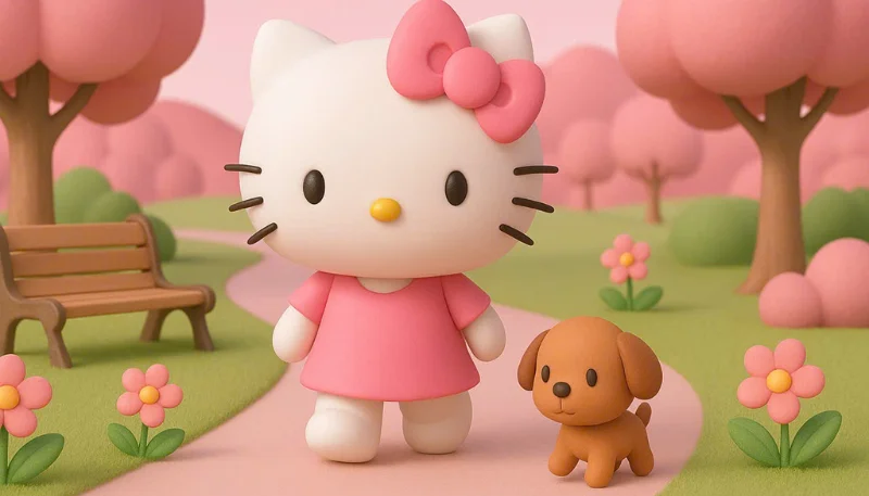 Hình nền Hello Kitty 3D sắc nét 6
