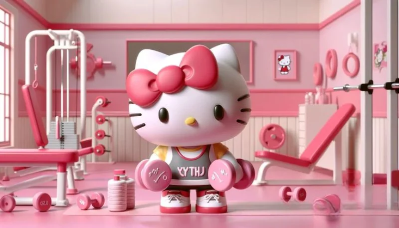 Hình nền Hello Kitty 3D sắc nét 9
