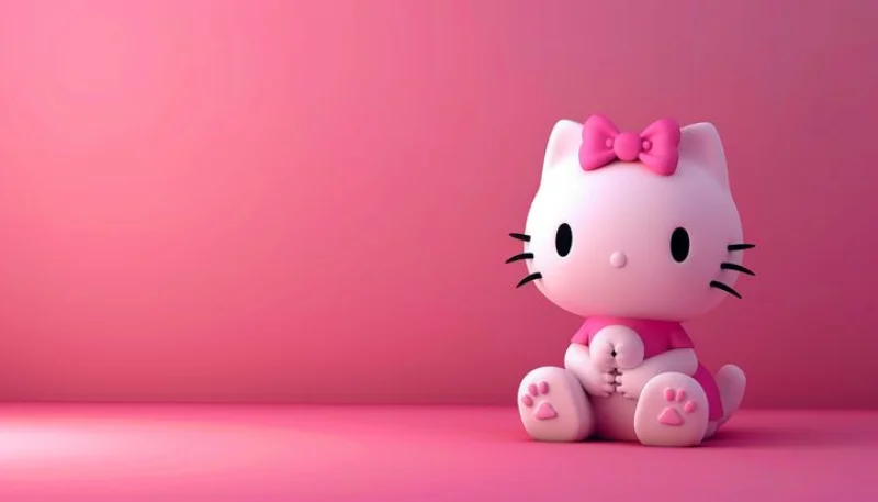 Hình nền Hello Kitty 3D sắc nét 11