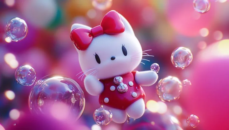 Hình nền Hello Kitty 3D sắc nét 13