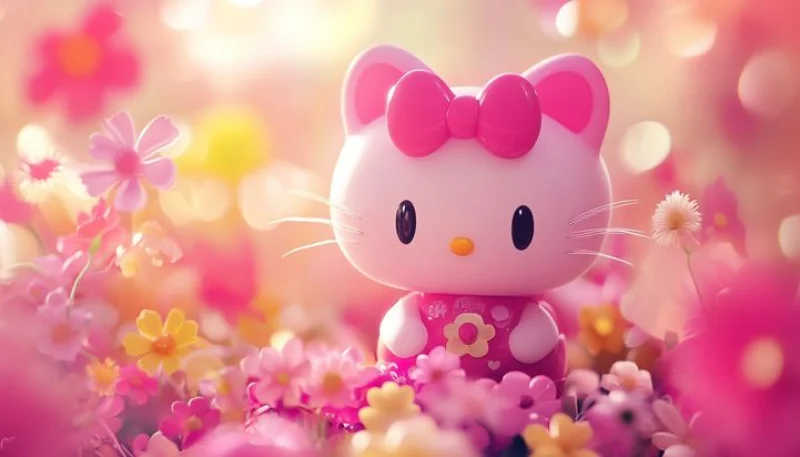Hình nền Hello Kitty 3D sắc nét 14