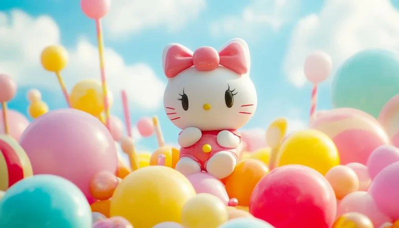 Hình nền Hello Kitty 3D sắc nét 18