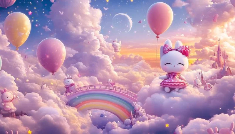 Hình nền Hello Kitty 3D sắc nét 20