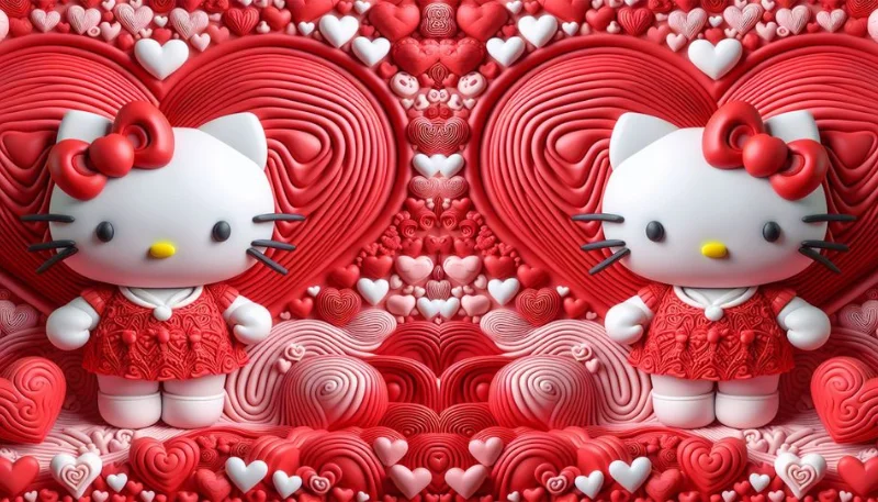 Hình nền Hello Kitty 3D sắc nét 21