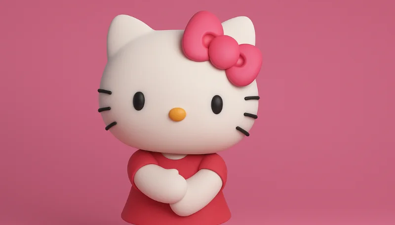 Hình nền Hello Kitty 3D sắc nét 29