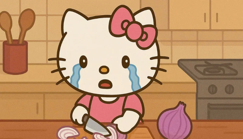 Hình nền Hello Kitty khóc nhè 3