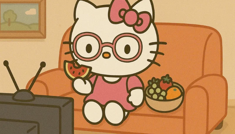 Hình nền Hello Kitty khóc nhè 6