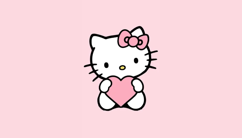 Hình nền Hello Kitty đơn giản 5