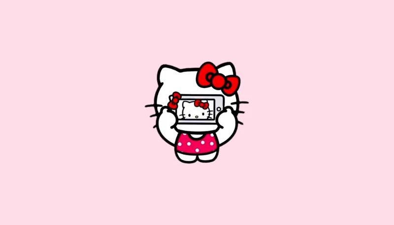 Hình nền Hello Kitty đơn giản 12
